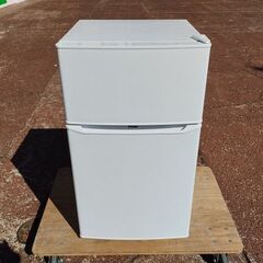 ハイアール JR-N85D 白色 2ドア冷蔵庫『中古良品』2021年