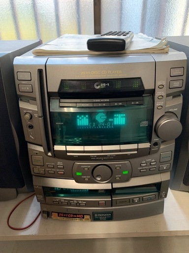 Pioneerパイオニア 25+1-dis CD・MD・カセットデッキ コンポ Pioneerパイオニア 25+1-dis CD・MD・カセットデッキ コンポ Pioneer