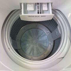 洗濯機　アクア　AQW-V8N　2023　AQUA　家電　8.0kg　高年式　パワフル　ガラストップ　大容量　家族　高機能　ジェルボール　貝塚　二色浜　クリーニング済み