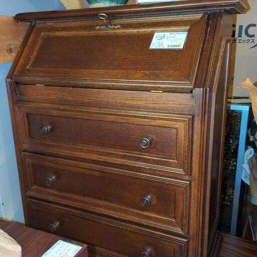 ヴィンテージライティングビューロー デスク、チェスト アンティーク