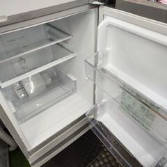 冷蔵庫 126L 2019年製 AQUA AQR-13J(S) シルバー 2ドア 単身 一人暮らし キッチン家電 100Lクラス アクア 札幌市 平岸店