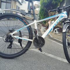 マウンテンバイク美品　GT600 funn 26インチ　21段　適応160cm〜　ホワイトブルー　狭山市引取限定