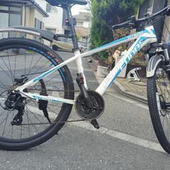 マウンテンバイク美品　GT600 funn 26インチ　21段　適応160cm〜　ホワイトブルー　狭山市引取限定