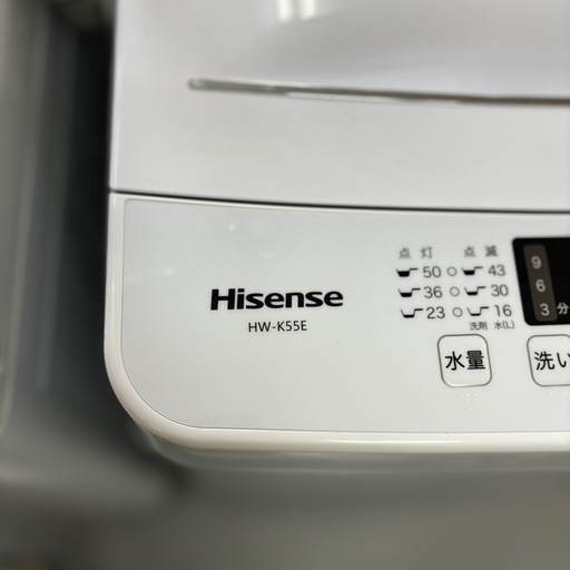 Hisense 全自動洗濯機 2020年製 HW-T55C 【トレファク東大阪店 