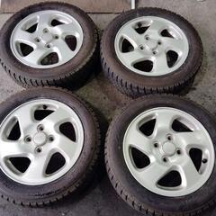 ☆ グッドイヤー アイスナビ6 155/65R14 4本セット #23730 ☆ グッドイヤー 155/65R14 スタッドレスタイヤホイールセット