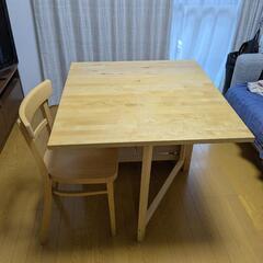 ダイニングテーブル&椅子4脚セット IKEA ノールデン