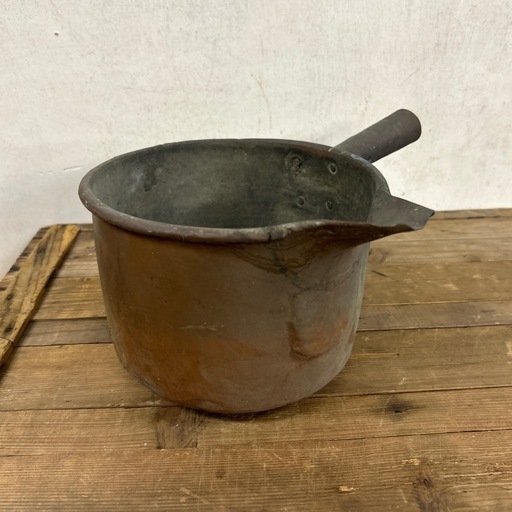 古道具　銅鍋　片手鍋