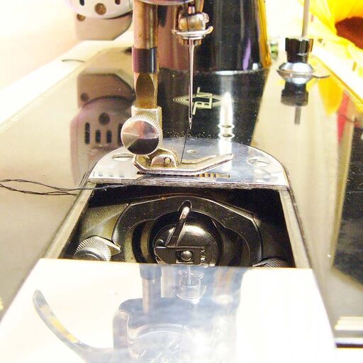 ◇皮もOK◇高級感溢れる アンティークミシン BROTHER】整備済み品 現品管理