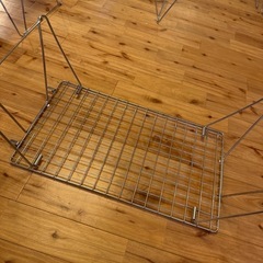 UNILAME フィールドラック メッキシルバー 廃盤 5点セット+ウッド天板