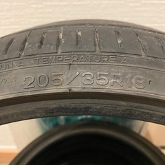 タイヤ4本　205/35r18 NANKANG AS-1