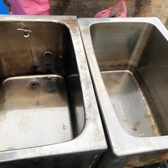 中古ステンレス浴槽 2台セット値下げ
