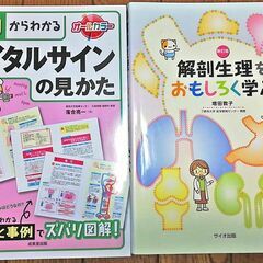 分かりやすい解剖生理学などの本。看護師など医療系、介護系にも