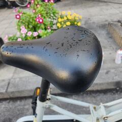 ママチャリ　２０インチ　３変速　青　カゴ　自動ライト　付き　配達可能