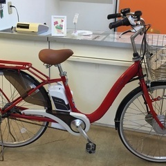 ＜修理・整備済・美品車＞あさひ・enersysエナシス・26インチ電動自転車・ レッド・子供乗せ別途出来ます。 修理・整備済・美品車＞あさひ・enersysエナシス・26インチ電動自転車