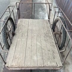 GO-273】リヤカー 荷台 運搬車 大八車 昭和レトロ 農業