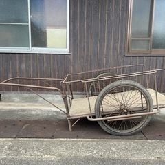 GO-273】リヤカー 荷台 運搬車 大八車 昭和レトロ 農業