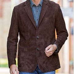 スエードレザー2つボタンジャケット Suede Leather 2 Button Blazer/Jacket