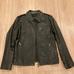 BURBERRY BLACK LABEL 羊革 ライダース レザージャケット