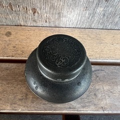 GO-278】茶入 茶筒 茶道具 錫 間村自造