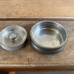 GO-278】茶入 茶筒 茶道具 錫 間村自造