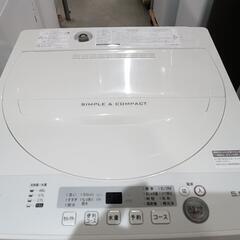 配送可【シャープ】5.5K洗濯機★2018年製　分解クリーニング済/6ヶ月保証付　管理番号12210