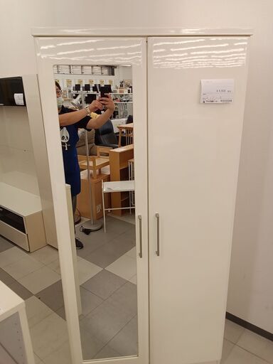★ジモティ割あり★ ワードローブ 白 H190×D58×W90 クリーニング済み TC1869