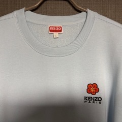 新品・未使用　KENZO 水色 花刺繍 スウェット トレーナー
