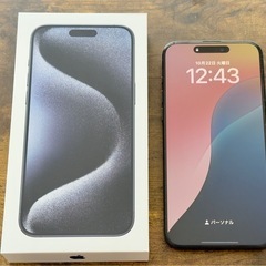 【超美品】iPhone15 Pro Max　512GB　MU6X3J/A