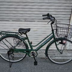 [Southernport]Tous les jours(トゥレジュール)26吋  ファミリーサイクル 外装6段(アーミーグリーン)