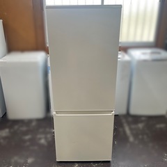 2023年製 143L AQUA】ノンフロン冷凍冷蔵庫 AQR-20NBK(W)
