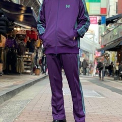 hazama 極楽上等の華やぐコート パープル×ブラック hazama 極楽上等の華やぐコート パープル×ブラック