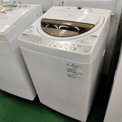 【愛品倶楽部柏店】 分解洗浄済★保証充実 東芝 (TOSHIBA) 2019年製 6.0kg 全自動洗濯機 AW-6G8(W) 浸透パワフル洗浄 部屋干しモード