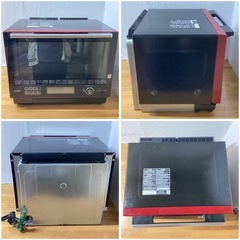 TOSHIBA 東芝 過熱水蒸気オーブンレンジ ER-WD3000(R) レッド系 30L 石窯ドーム 300℃ 2段調理 フラットテーブル 石窯おまかせ焼き 給水カセット式 脱臭 2022年製 動作品