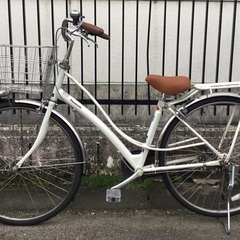 PayPay10%還元中＜修理・整備・交換済・美品車＞パナソニック・ヴィアトーレ27インチ自転車・静かなベルトチェーン・内装3段変速