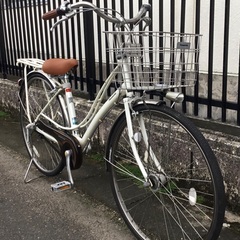 PayPay10%還元中＜修理・整備・交換済・美品車＞パナソニック・ヴィアトーレ27インチ自転車・静かなベルトチェーン・内装3段変速