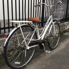 PayPay10%還元中＜修理・整備・交換済・美品車＞パナソニック・ヴィアトーレ27インチ自転車・静かなベルトチェーン・内装3段変速