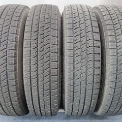2023年製タイヤ 軽自動車に‼️　ブリヂストンBLIZZAK VRX2 145/80R13　社外ホイール 13×4J +43 4H-100 4本セット スタッドレス 軽自動車に！！