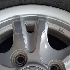 2023年製タイヤ 軽自動車に‼️　ブリヂストンBLIZZAK VRX2 145/80R13　社外ホイール 13×4J +43 4H-100 4本セット スタッドレス 軽自動車に！！