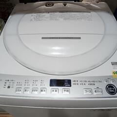 配送可【シャープ】7K洗濯機★2021年製　分解クリーニング済/6ヶ月保証付　管理番号12210