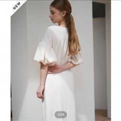 acka  バルーンスリーブワンピース