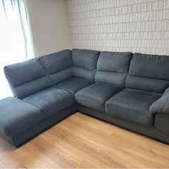 ニトリ 布張りカウチソファー ウォール3KD