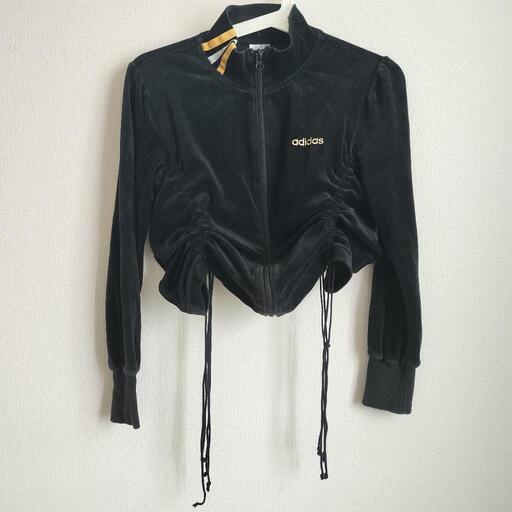 ⭐️adidas⭐️パーカー レア ヘソ出し アディダス ベロア トラック