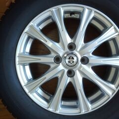 スタドレスタイヤホイール4本　2022年ブリヂストンタイヤ　185/65R15　手渡し現金