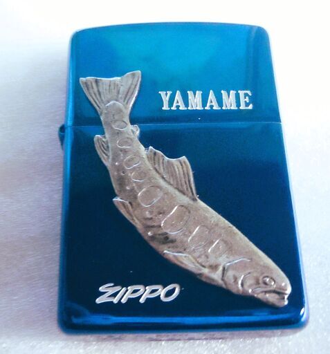 ヤマメ　ブルー　新品未使用　魚　ZIPPO