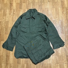 NOS 〜80s 陸上自衛隊 作業服上衣 桜ジッパー セットアップ カーゴ