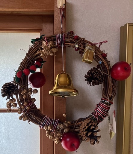 お手製クリスマスリース　ハンドメイド