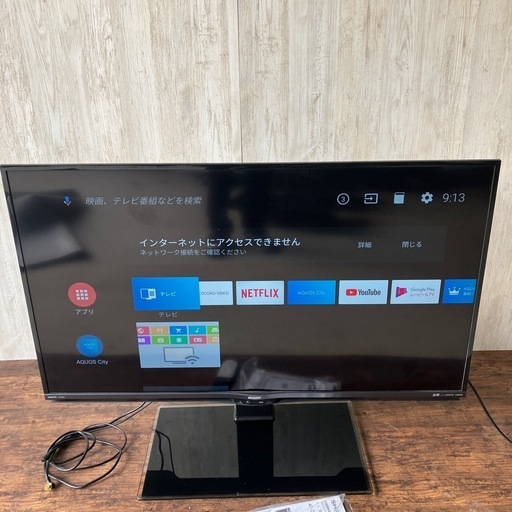 SHARP AQUOS Android TV 4K液晶カラーテレビ 4T-C45AL1
