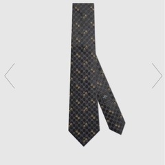 「早い者勝ち」GUCCI GGシルクジャカードネクタイ ブラック