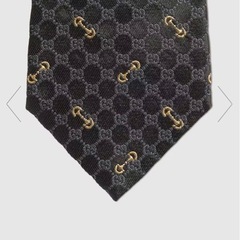「早い者勝ち」GUCCI GGシルクジャカードネクタイ ブラック