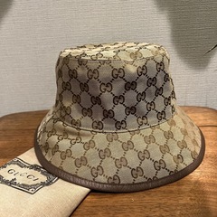 ☆新品タグ付☆GUCCI リバーシブル 男女兼用 バケットハット ベージュ